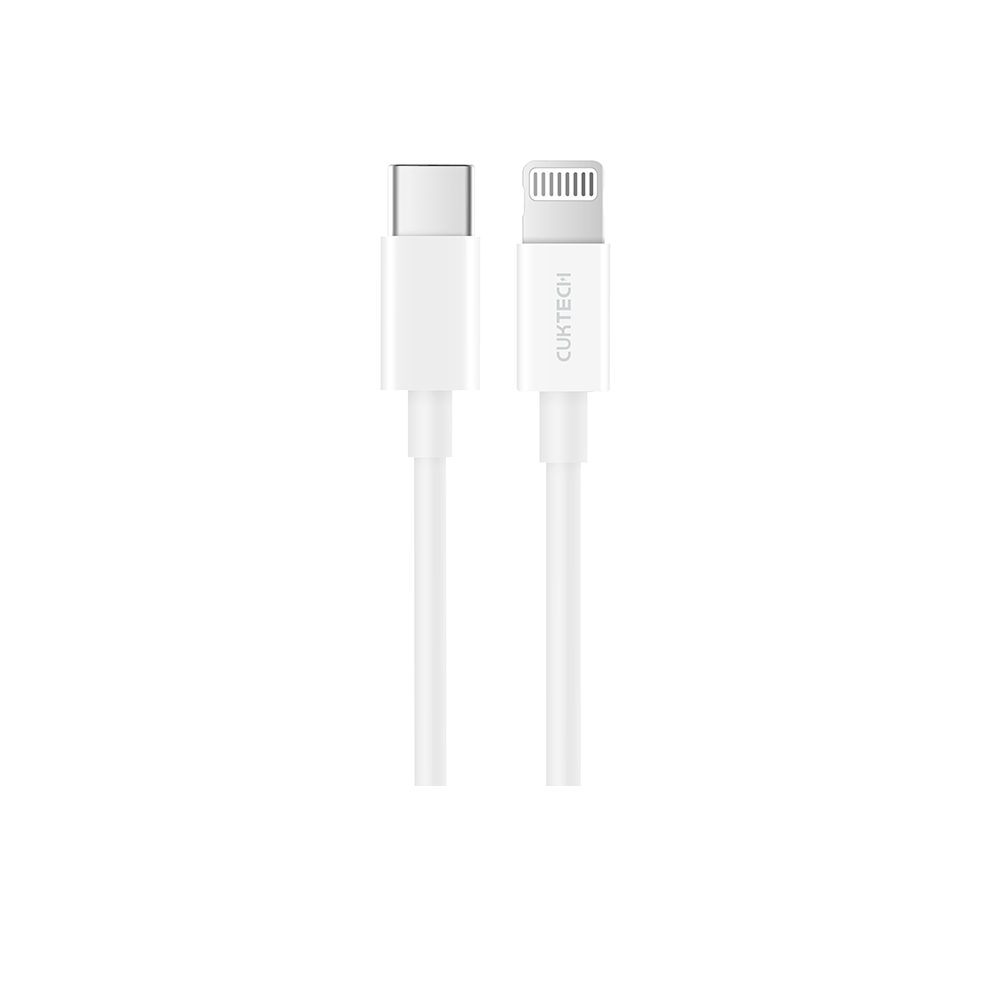 สายชาร์จ CUKTECH รุ่น AL870  USB-C to Lightning  สีขาว 1 เมตร รองรับมาตรฐาน MFI_0